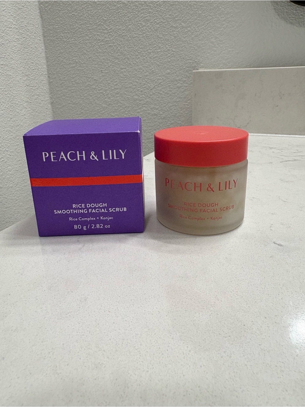 Peach & Lily Smoothing Facial Scrub- NEW